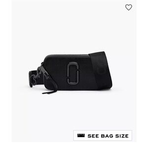 Marc Jacobs black snapshot crossbody bag